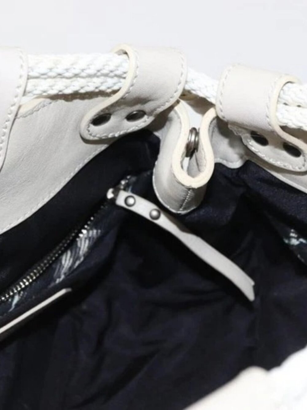 BURBERRY Nova Check Blue Label Hand Bag Canvas Black Auth 163921 - Picture 12 of 16